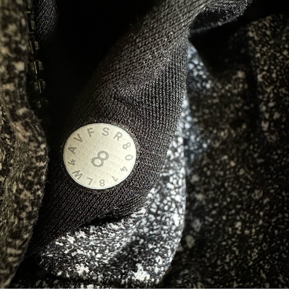 Lululemon Hooded Define Jacket *Nulu Luminesce Splatter White Black size 8 - Picture 10 of 10